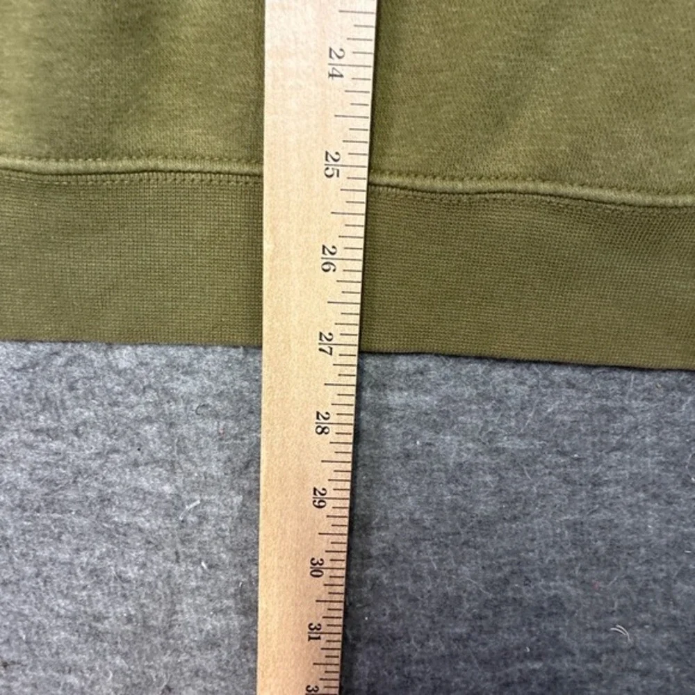 Nike Men‎ XL Half Zip Hoodie Olive Green Distressed Casual Worn